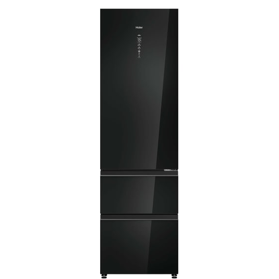 HAIER HTW7620DNGB Total No Frost 414 Lt Μαύρο Ψυγειοκαταψύκτης image 0