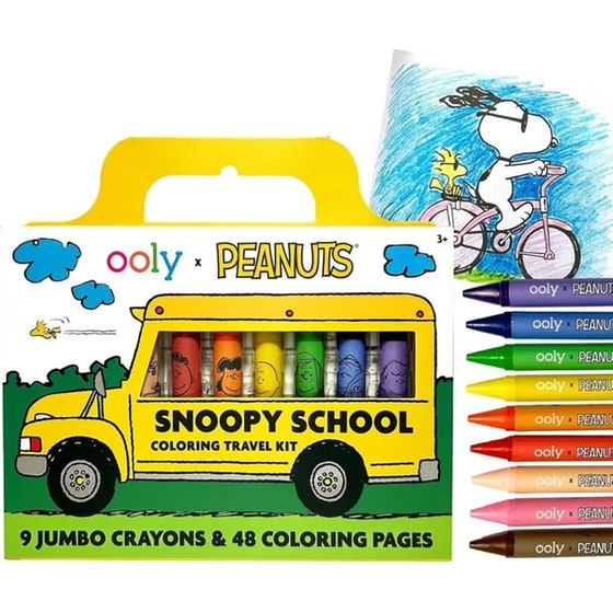 Βιβλίο Ζωγραφικής & Jumbo Κηρομπογιές Ooly Peanuts image 0