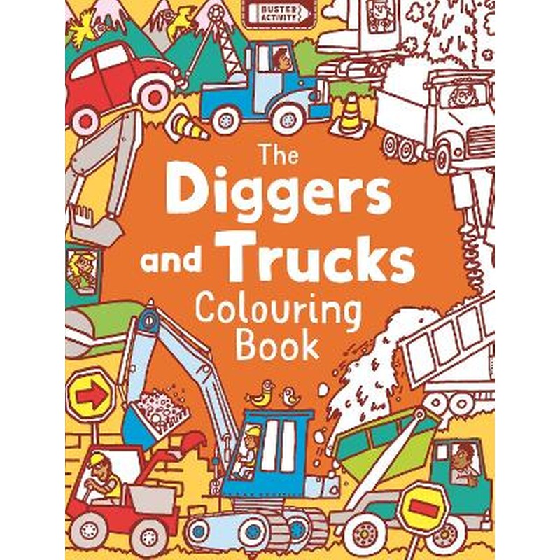 Diggers and Trucks Colouring Book