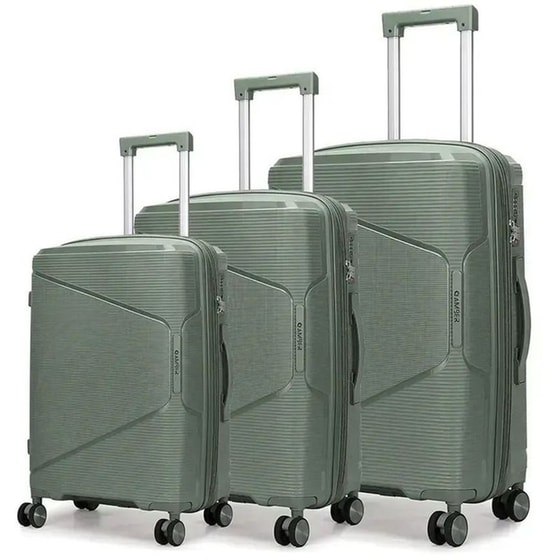 Σετ Βαλίτσες&nbsp;Amber&nbsp;Λαδί image 0