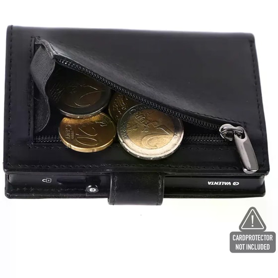Θήκη Καρτών Valenta Leather Magsafe Luxe Black image 6