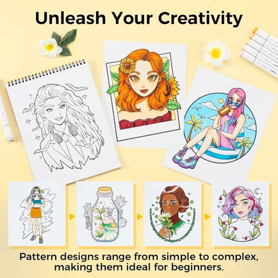 Μπλοκ&nbsp;Σχεδίου&nbsp;Ohuhu Portraits&nbsp;Of&nbsp;Joy image 5