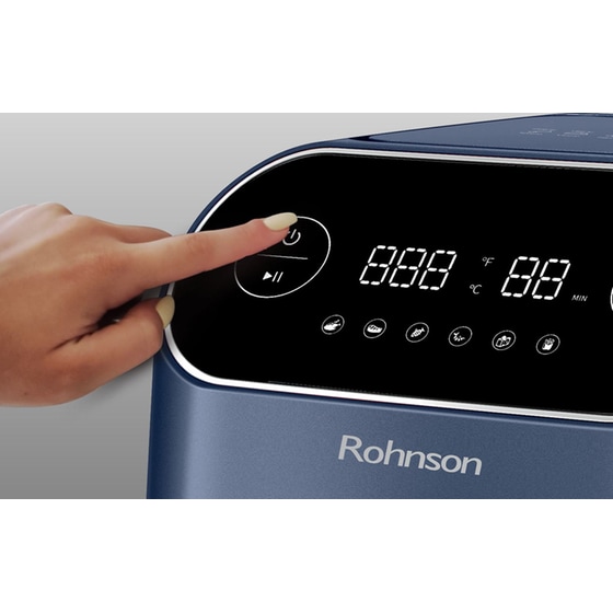 ROHNSON R-2859B Pop με Αποσπώμενο Κάδο 1800 W 7 L Μπλε Φριτέζα Αέρος image 4
