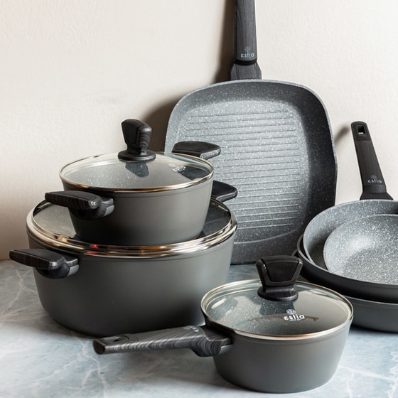 Τηγάνι-γκριλιέρα Cuisson ESTIA 01-11086 από Αλουμίνιο 28cm image 3