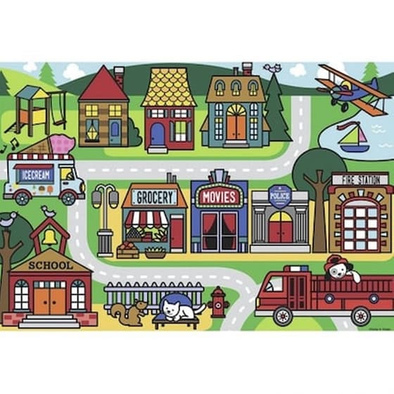 Παιδικό Παζλ Ravensburger Δαπέδου Δρόμοι Της Πόλης 05398 (24 Κομμάτια) image 1
