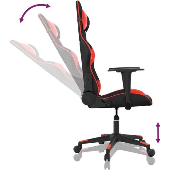 Καρέκλα Gaming VIDAXL 3143754 από Τεχνητό Δέρμα - Μαύρο image 4