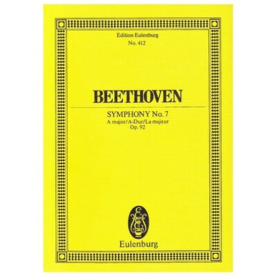 Βιβλίο Για Σύνολα Editions Eulenburg Beethoven - Symphony In A Major Nr.7 Op.92 [pocket Score] image 1