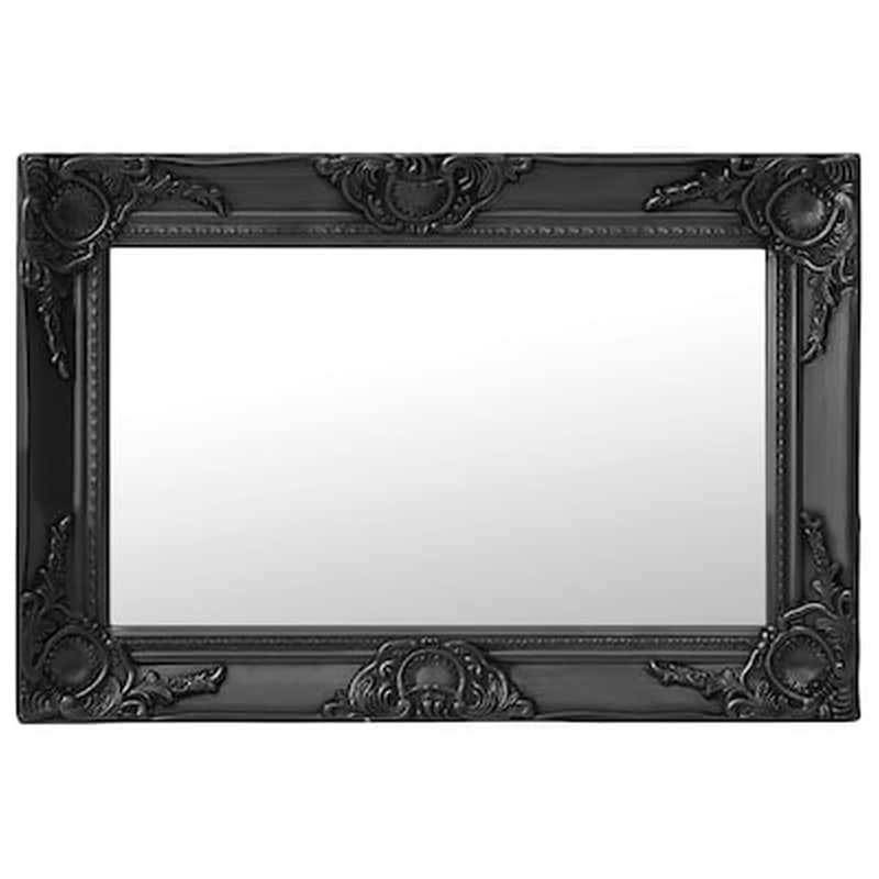 Διακοσμητικός Καθρέφτης Τοίχου VidaXL Ξύλινος 60x40 cm - Μαύρο