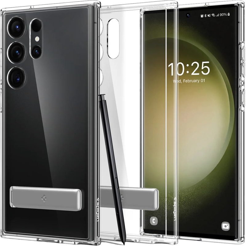 Θήκη Samsung Galaxy S23 Ultra - Spigen Ultra Hybrid S - Διάφανη