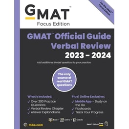 GMAT Official Guide Verbal Review 2023-2024, Focus Edition