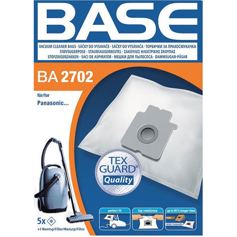 BASE BASE BA 2702 Σακούλες για Ηλεκτρική Σκούπα 5τμχ