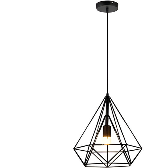 Κρεμαστό Φωτιστικό Οροφής Σε Μαύρο Χρώμα 280mm C10 image 0