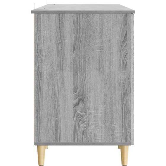 Γραφείο VidaXL από Επεξεργασμένο Ξύλο 142,5x50x75 cm - Γκρι Sonoma image 1
