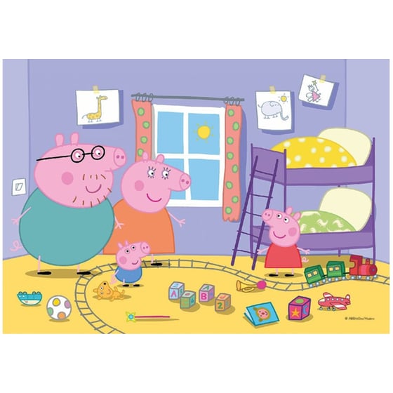 Παιδικό Σετ Παζλ Clementoni Super Color Peppa Pig (20/20 Κομμάτια) image 2