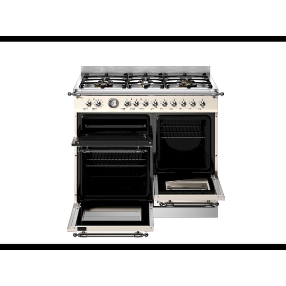BERTAZZONI HER106L3EAVT 58 / 46 / 17 Lt Μπεζ Κουζίνα Μεικτή Αερίου image 2