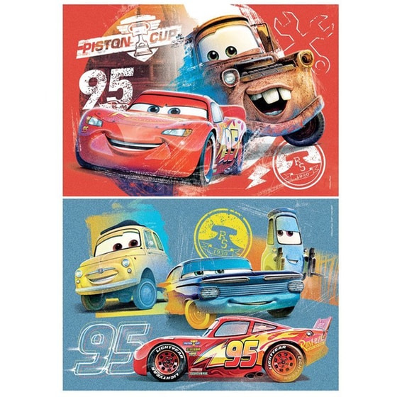 Παιδικό Παζλ Clementoni Super Color Disney Cars (2x20 Κομμάτια) image 1