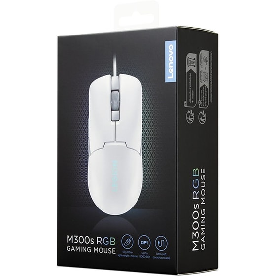 Lenovo Legion M300s RGB Gaming Ενσύρματο Ποντίκι - Glacier White image 5