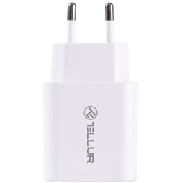 Φορτιστής Πρίζας Tellur PDHC101 USB-C Power Adapter Δύο Θυρών 38W - White