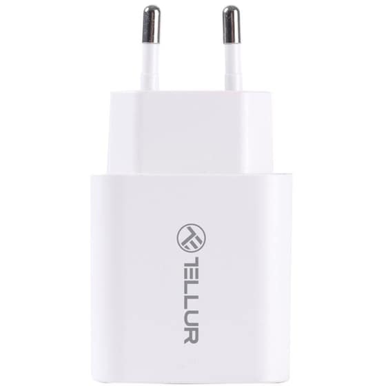 Φορτιστής Πρίζας Tellur PDHC101 USB-C Power Adapter Δύο Θυρών 38W - White image 0