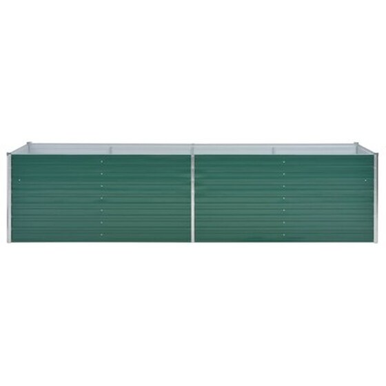 Vidaxl Ζαρντινιέρα Υπερυψωμένη Πράσινη 320x80x77 Εκ. Γαλβαν. Χάλυβας image 4