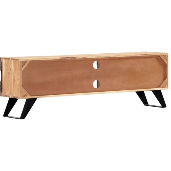 Έπιπλο Τηλεόρασης VidaXL από Ξύλο 140x30x45cm - Kαφέ/Μαύρο image 1