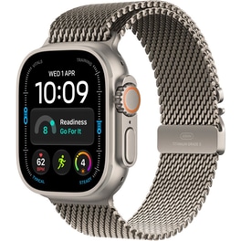 Apple Watch Ultra 4 GPS + Cellular 49mm Black Titanium Case with Black Titanium Milanese Loop - L