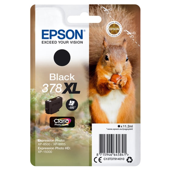 Epson 378XL Μαύρο Μελάνι Εκτυπωτή C13T37914010 image 1