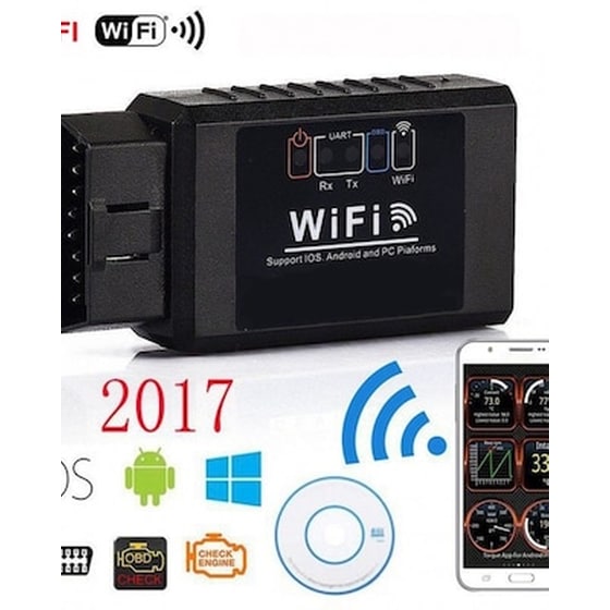 Διαγνωστικό Obd2 Elm327 Με Wifi Για Android Και Ios image 0
