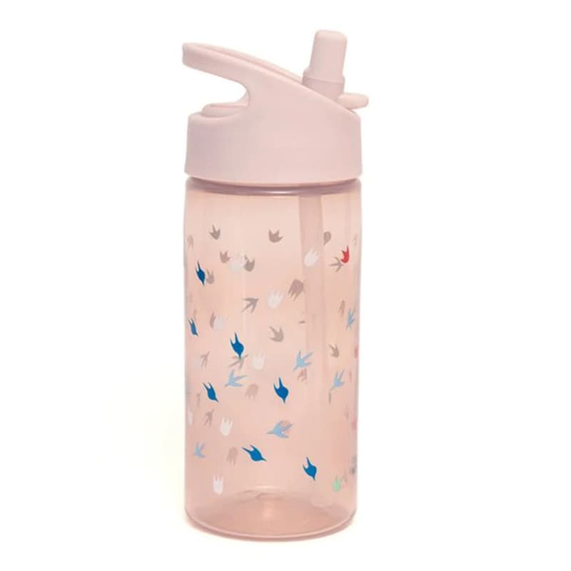 Παγούρι με Καλαμάκι Petit Monkey Dino και Footprints Φ7x15 380ml