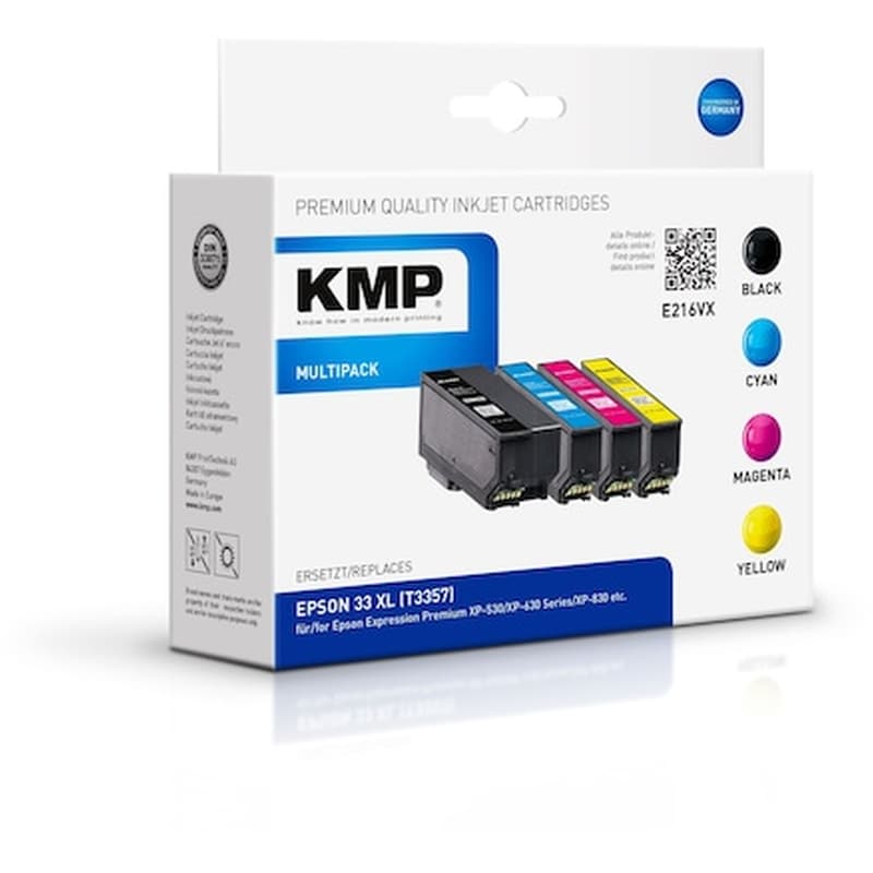 Kmp E216vx Multipack Bk/pbk/cmy Compatible WithEpson T 3357 XL