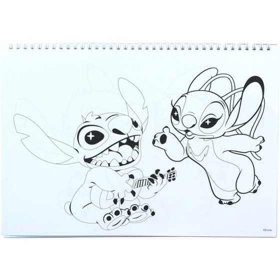 Μπλοκ Ζωγραφικής Gim A4 40Φ Stitch Gen-Z image 3