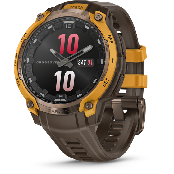 Smartwatch Garmin Instinct Crossover AMOLED 47mm - Bronze & Sunburst with Cocoa image 1