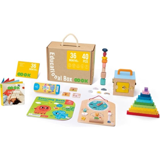 Ξύλινο Παιχνίδι Tooky Toy Κουτί Σετ Εκπαιδευτικά Παζλ Και Montessori image 0