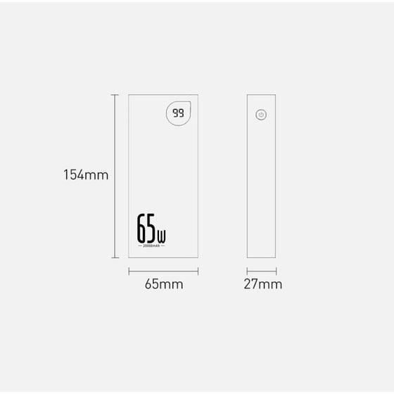 Powerbank Baseus Adaman 20.000mAh - Μπλε image 9