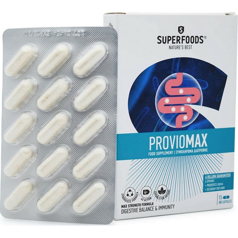 SUPERFOODS Προβιοτικό Superfoods Proviomax - 15 κάψουλες