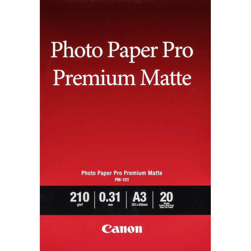 CANON Canon Φωτογραφικό Χαρτί Matte A3 210 gr/m² για Inkjet Εκτυπωτές 20 φύλλα
