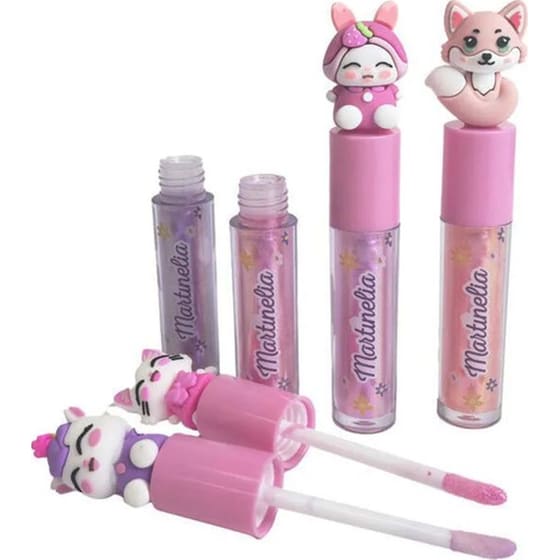 Martinelia Flavoured Friendly Animal Lip Gloss Peach 3ml 1 Τμχ - Τυχαία Επιλογή Σχεδίου image 1