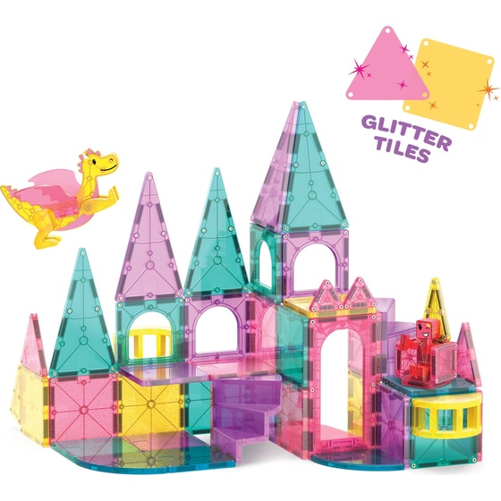 Magna-Tiles® Castle DLX Μαγνητικό Παιχνίδι Κατασκευών - 48 Κομμάτια (242048CA) image 5