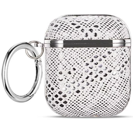 Θήκη Bluetooth Beline Elegance για Apple AirPods 2nd Gen / 1st Gen  - Ασημί
