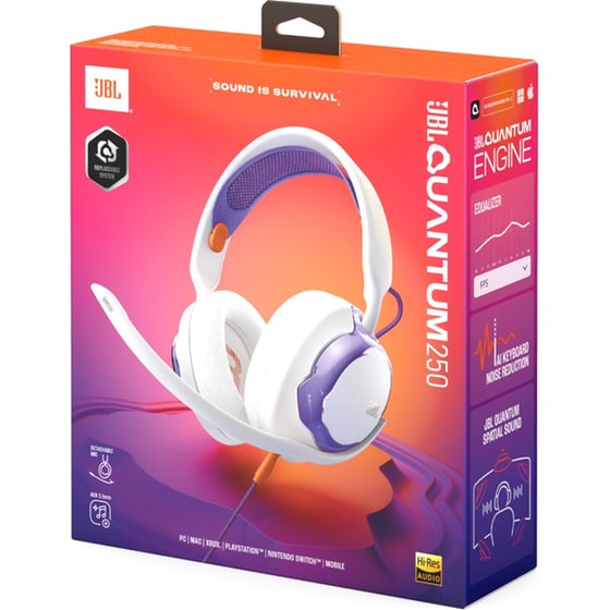 Ενσύρματα Gaming Ακουστικά JBL Quantum 250 - White image 5