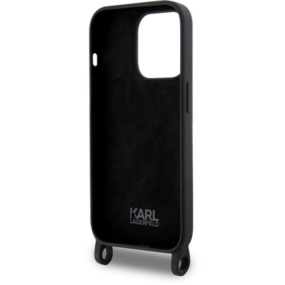 Karl Lagerfeld Crossbody Ikonik Hard Case Θήκη Προστασίας Από Σιλικόνη – Iphone 15 Pro Max (black – Klhcp15xscbsknk) image 4