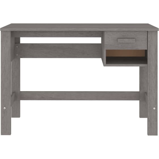 Γραφείο VidaXL Hamar από Μασίφ Ξύλο Πεύκου 110x40x75 cm - Ανοιχτό Γκρι image 4