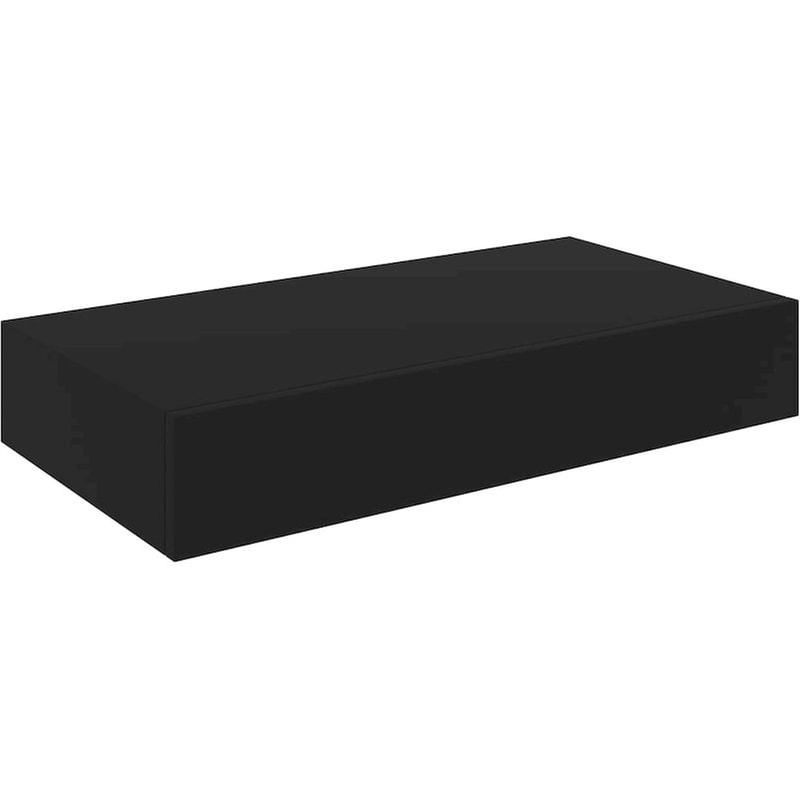 Ράφι Τοίχου VidaXL από MDF 48x25x8 cm - Μαύρο