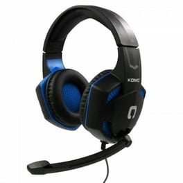 Ακουστικά Stereo Komc Pc Series G302 Με Μικρόφωνο Και Διπλό Κονέκτορα 3.5 Mm Μαύρο
