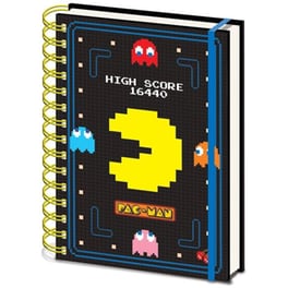 Σημειωματάριο Pyramid Α5 Ριγέ Σπιράλ  Pac-Man High Score Wiro