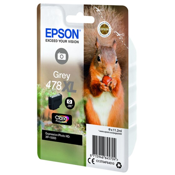 Epson 478XL Γκρι Μελάνι Εκτυπωτή C13T04F64010 image 4
