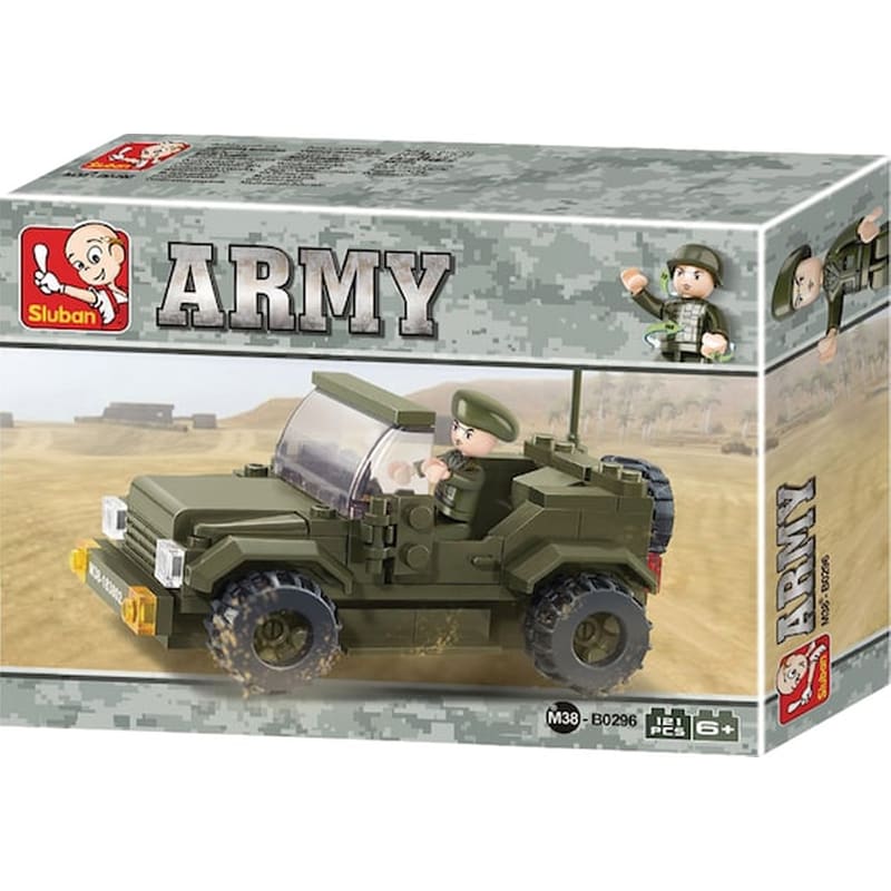 Sluban Τουβλάκια Army, Jeep M38-b0296, 121τμχ