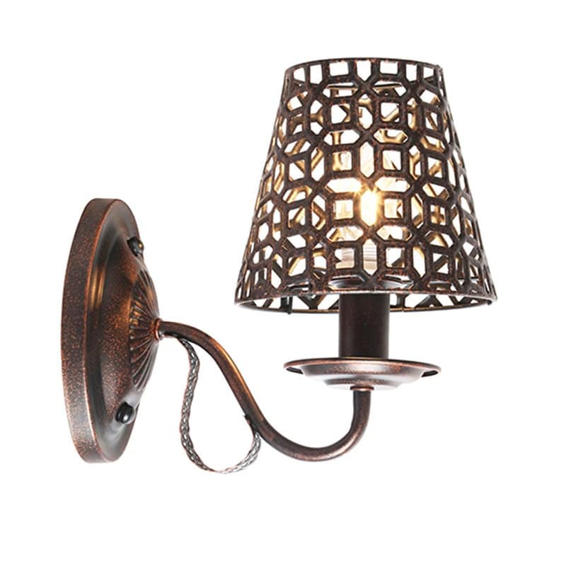ACA DECOR Απλίκα Τοίχου Aca Edam Eg169751wbc Μεταλλική 15x26 cm - Χάλκινη