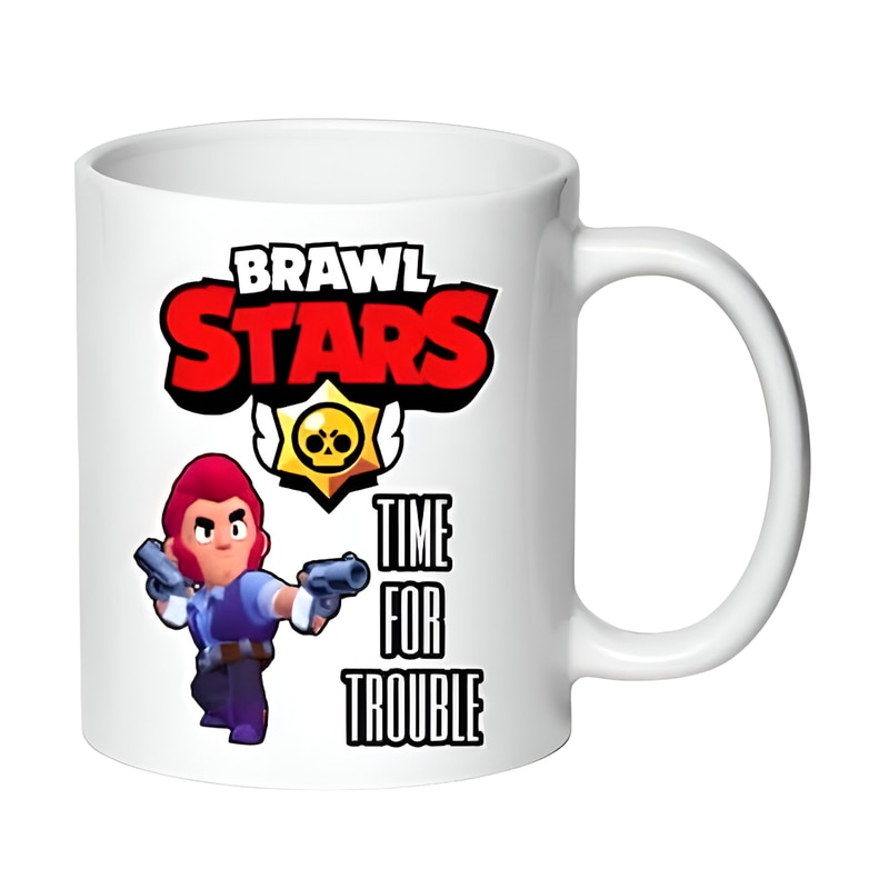 OEM Κούπα Brawl Stars No3 Κεραμική 330 ml - Λευκό