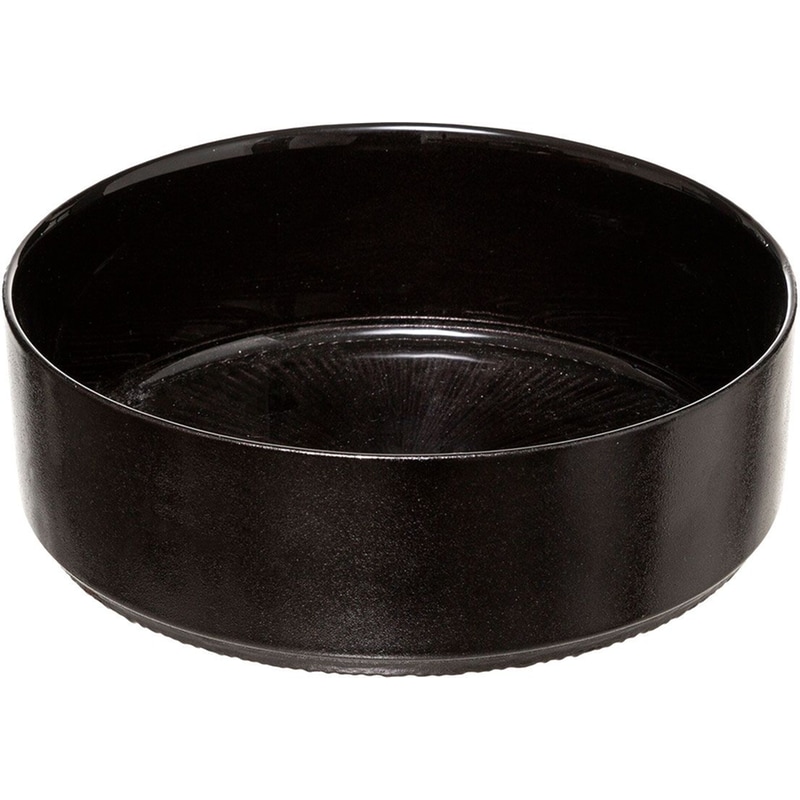 SPITISHOP Μπολ Spitishop Γυάλινο 15 cm - Μαύρο